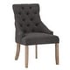 preview thumbnail 2 of 11, Kimpton Linen Tufted Dining Chair (Set of 2) by iNSPIRE Q Artisan