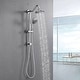 preview thumbnail 18 of 23, Wall Mounted Shower Faucet With Handheld Shower 6 Inch Rain Shower Head Combo Set Shower System With Slide Bar, NO VALVE Chrome