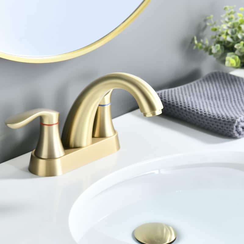 PROOX 2 Hole 4"centerest Bathroom Faucet with Pop up Dran assembly