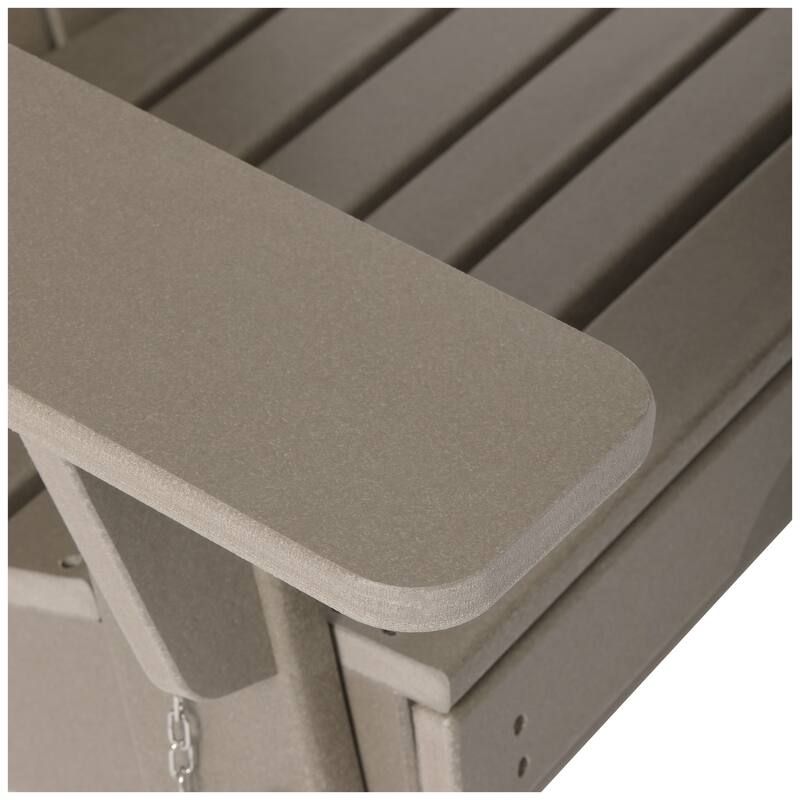 Laguna Outdoor Folding Adjustable Adirondack Chair with Hideaway Ottoman & Round Side Table