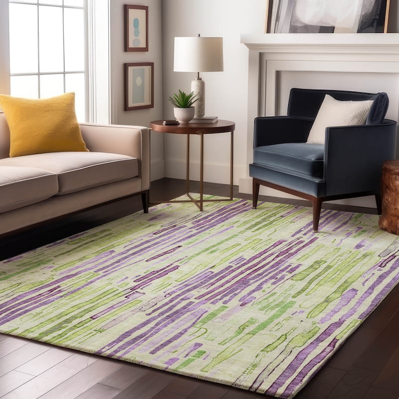 Premium Washable Super Soft Modern Stripes Mayfield Rug