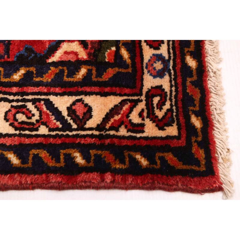ECARPETGALLERY Hand-knotted Andelz Red Wool Rug - 2'8 x 9'6