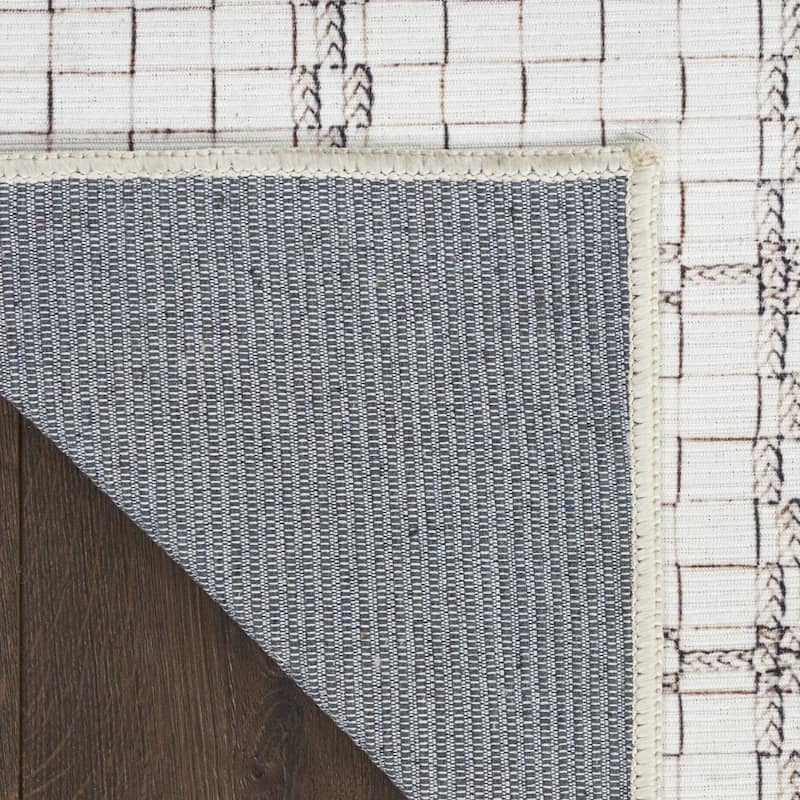 Novi Power Loomed Geometric Non Skid Area Rug By HomeRoots - 8' x 10'