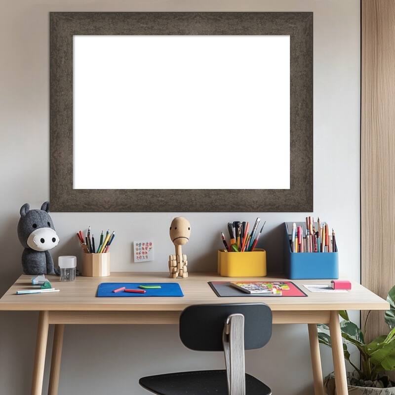 Amanti Art Dappled Light Bronze Framed Dry Erase Magnetic Board
