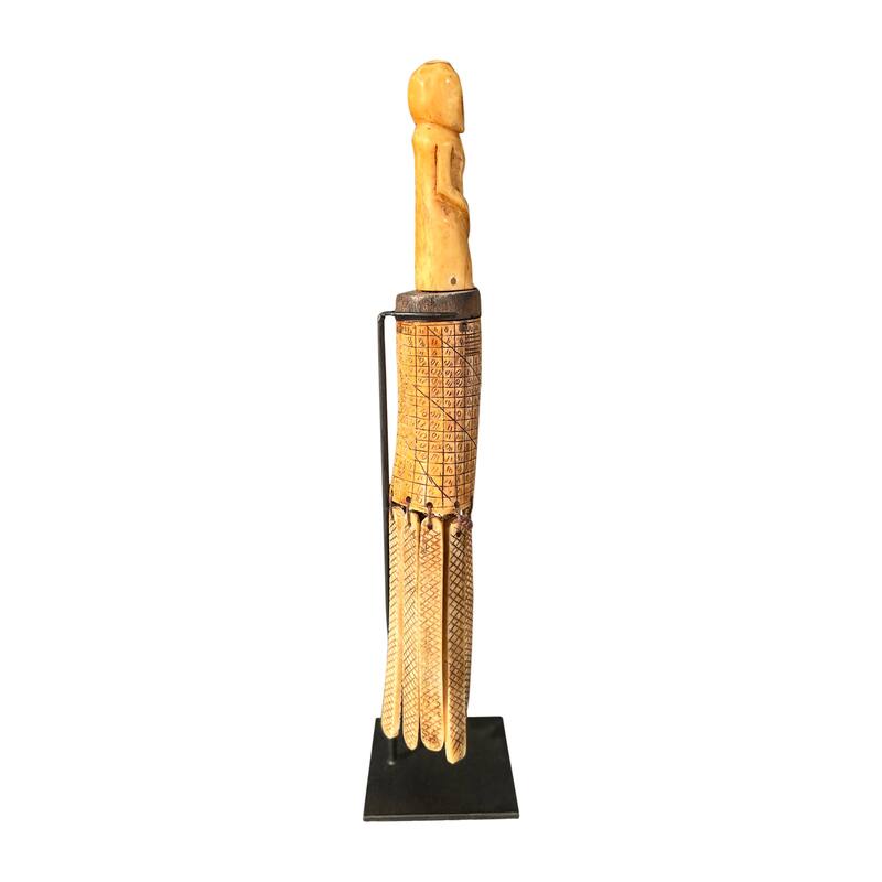 Artissance 13" Small White Hand Painted Bone Calligraphy Brush - Bed