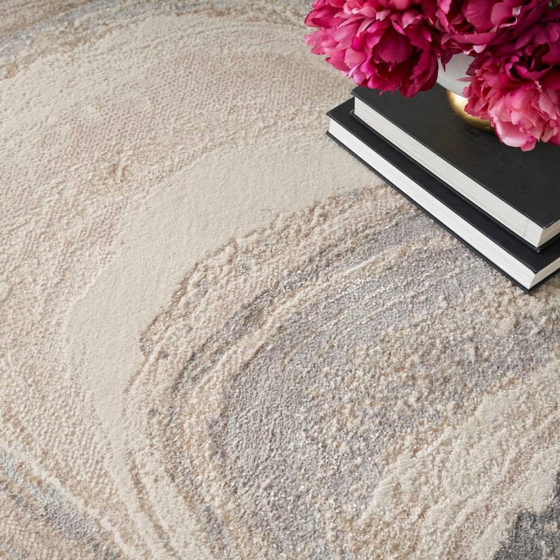 Nourison Brushstrokes Indoor only Abstract Area Rug