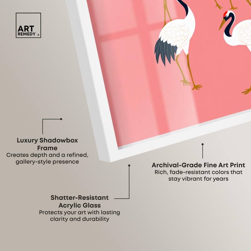 Crane Chorus Shadowbox by Art Remedy