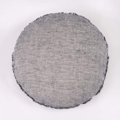 Kent, Indigo, Pillow, Round