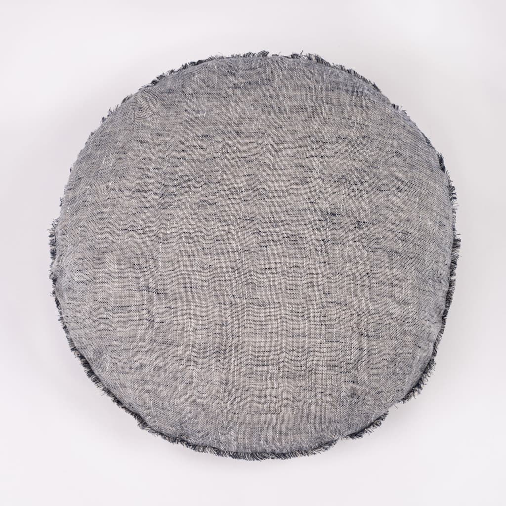 Kent, Indigo, Pillow, Round
