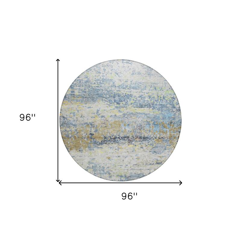 HomeRoots Abstract Transitional Rectangle Outdoor Rug