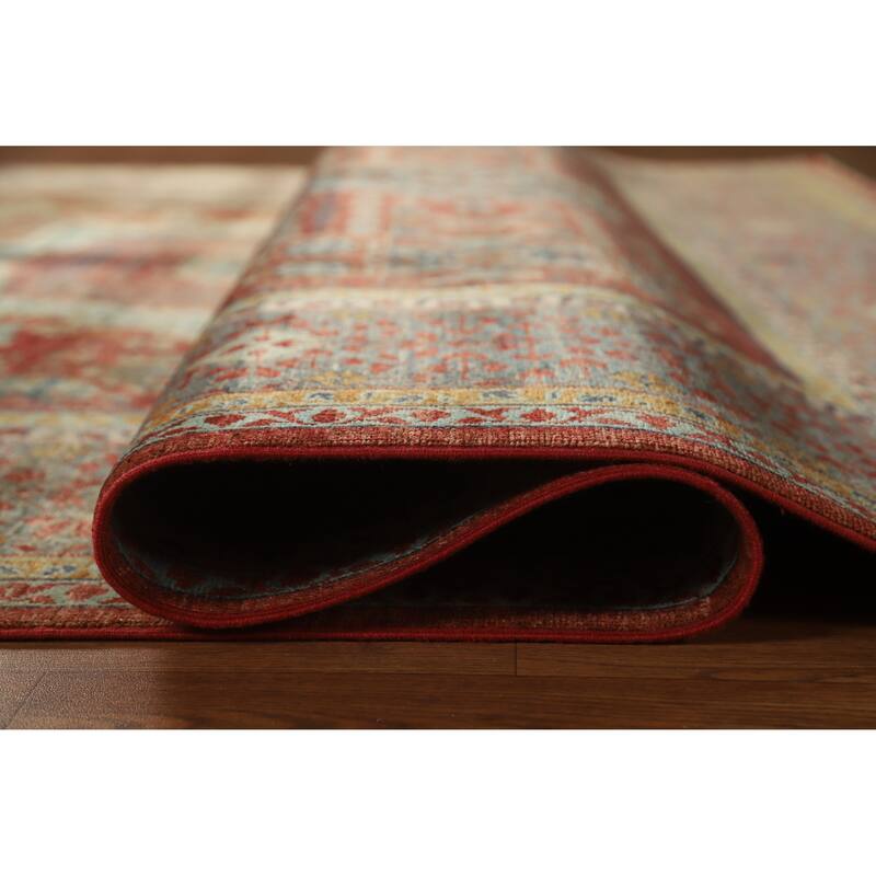 Hand Knotted Oriental 100% Wool Carpet Traditional Medallion Red Kazak Area Rug - 10' 0'' X 7' 0''