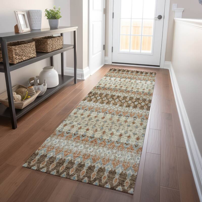 Premium Washable Super Soft Boho Moroccan Mayfield Rug - Canyon - 2' 3" x 7' 6" - Runner