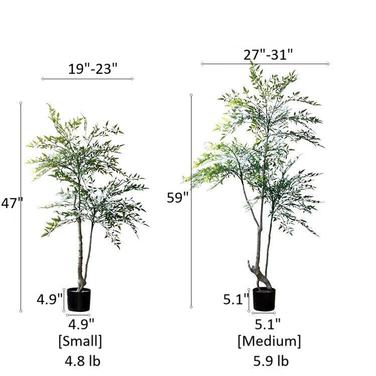 RusticReach Lifelike Nandina Indoor Tree - [A]-Small