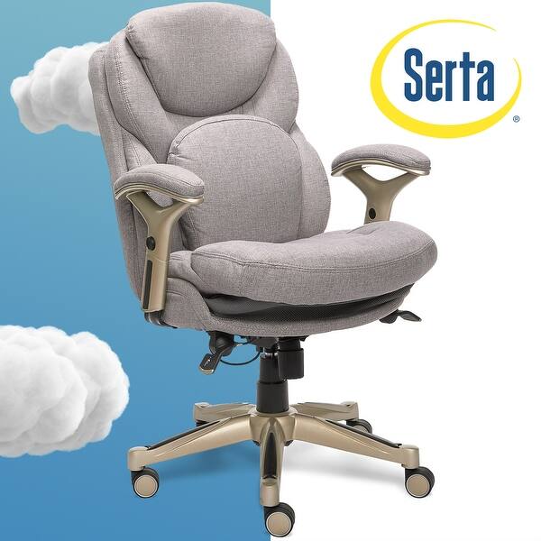 Shop Serta Works Bonded Leather Executive Office Chair With Back In Motion Technology Overstock 18010949