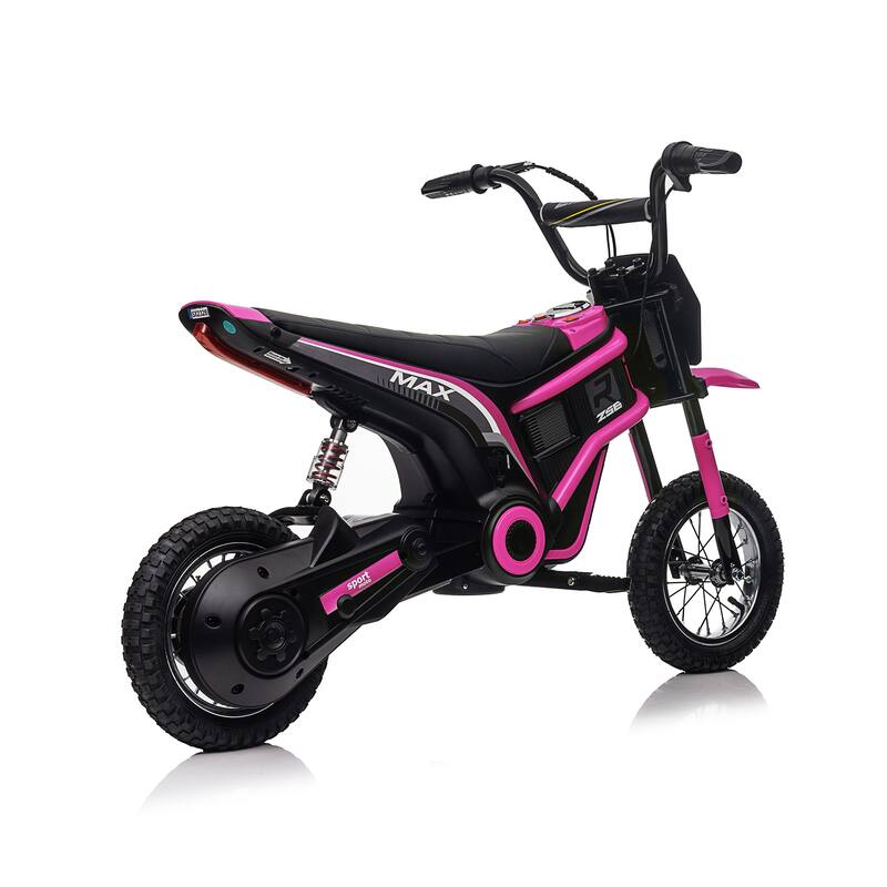 XXL Kids RideOn Electric Motorcycle, 24V 350W Dirt Bike with Dual