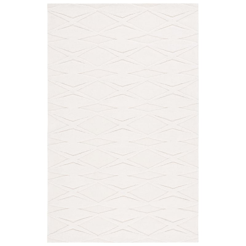 SAFAVIEH Handmade Chatham Ovidia Modern Wool Rug - 3' x 5' - Ivory