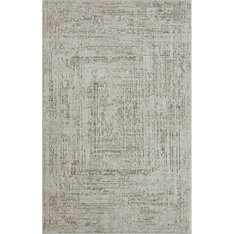 Sevita Beige/Gray Transitional High-Low Textured Indoor Area Rug - 2' x 3'