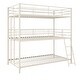 preview thumbnail 7 of 31, Avenue Greene Quinton Triple Metal Bunk Bed White - Twin/Twin/Twin