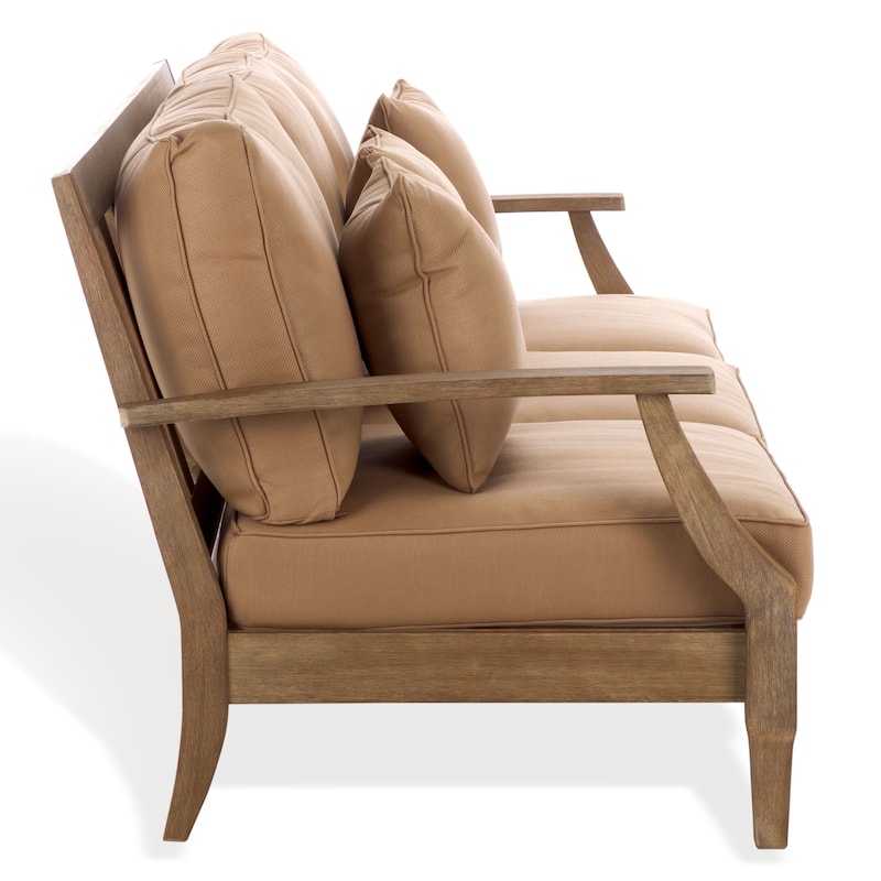SAFAVIEH Couture Martinique Wood Patio Sofa