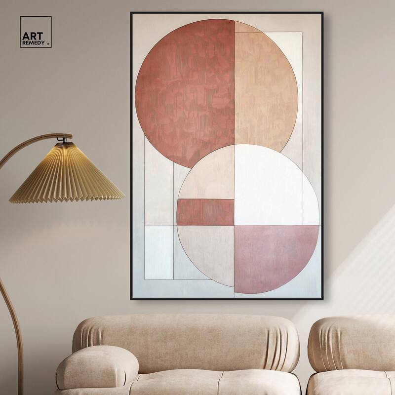 Modernist Circles I Canvas by Art Remedy