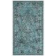 preview thumbnail 29 of 62, SAFAVIEH Palazzo Paivikki Modern Oriental Rug 2' x 3'6" - Turquoise/Black - Rectangle