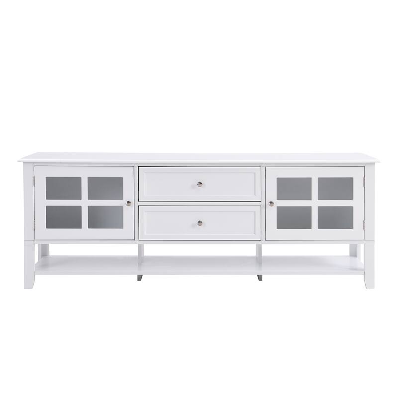 TV Stand for TVs up to 60", Entertainment Center with Multifunctional Storage Space