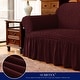 preview thumbnail 15 of 40, Subrtex 1 Piece Armchair Slipcover Seersucker Skirt Stretch Spandex Furniture Protector
