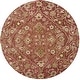 preview thumbnail 40 of 59, SAFAVIEH Handmade Bella Creola Modern Floral Wool Rug 5' Round - Rose/Taupe - Round