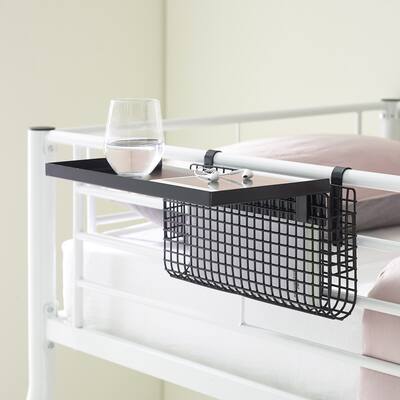 Walker Edison Universal Metal Bunk Bed Tray with Storage