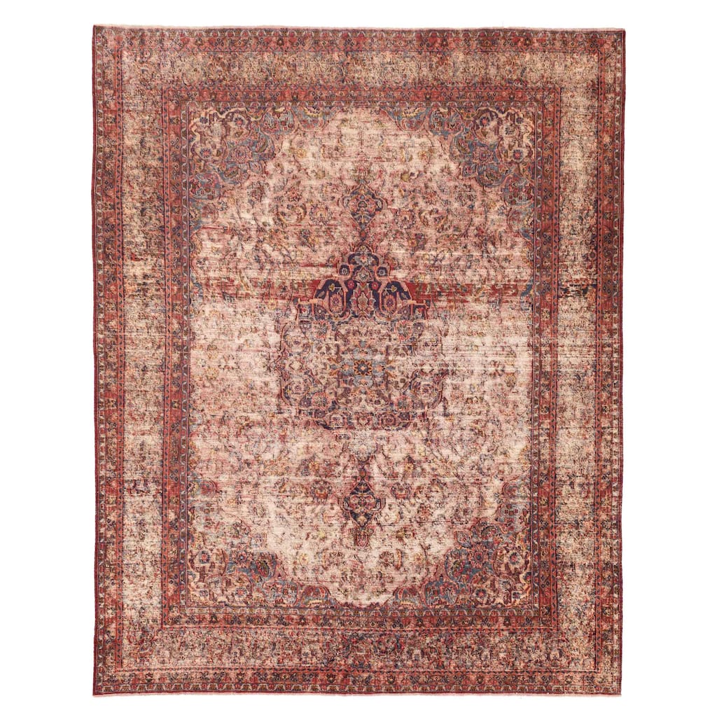 ECARPETGALLERY Hand-knotted Antalya Vintage Red Wool Rug - 9'8 x 12'3