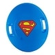 preview thumbnail 2 of 5, Slippery Racer Downhill Pro Superman Plastic Saucer Disc Snow Sled Slider, Blue - 2
