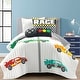preview thumbnail 22 of 34, Lush Decor Racing Cars Reversible Oversized Quilt Set White - Twin