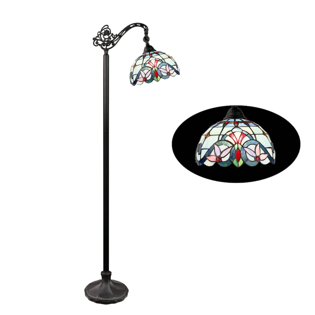 Tiffany Style 1 Light Floor Lamp - 60 inches High