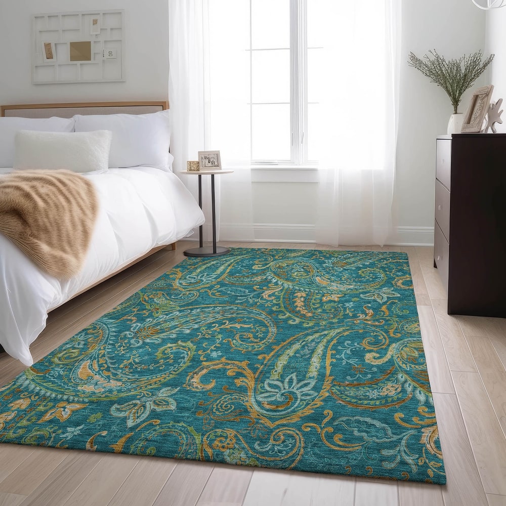 Premium Washable Super Soft Traditional Paisley Mayfield Rug