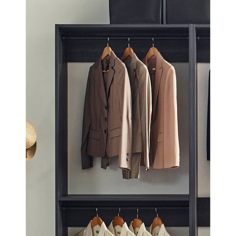 Prosper Gray Freestanding Walk in Wood Closet System