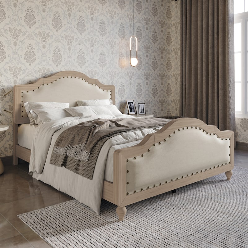 Clayfell Hilton Wood Panel Bed Frame