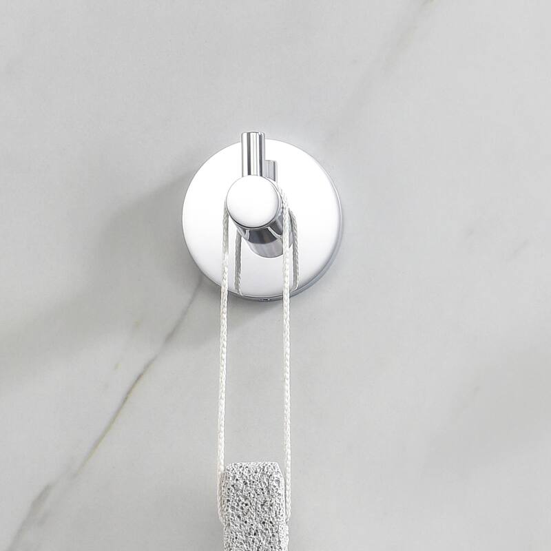 Circular Bathroom Towel & Robe Hook 2 Count