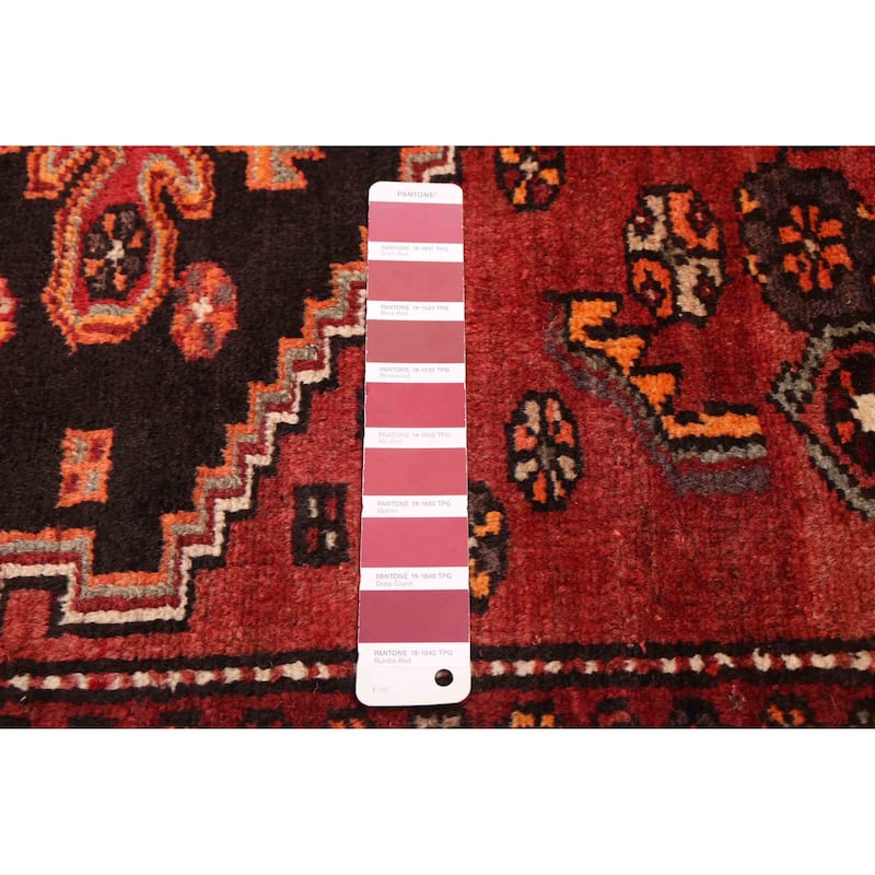 ECARPETGALLERY Hand-knotted Andelz Red Wool Rug - 4'3 x 7'3