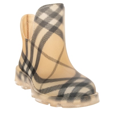 Burberry Marsh Check Ankle Boots - Sand