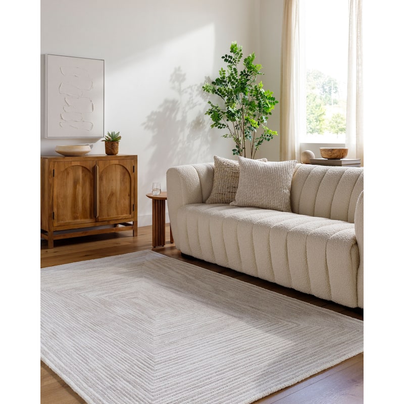 Livabliss Casual Rize Geometric Area Rug - 6' x 9' - Ivory