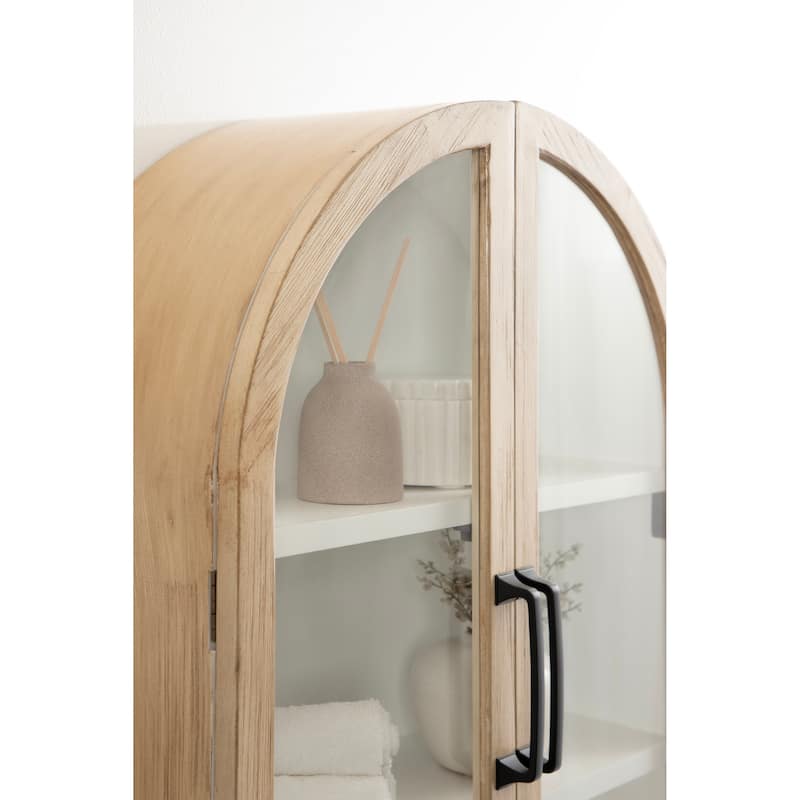 Kate and Laurel Arcott Arch Wall Cabinet