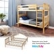 preview thumbnail 48 of 55, Max and Lily Twin over Twin Solid Wood Bunk Bed