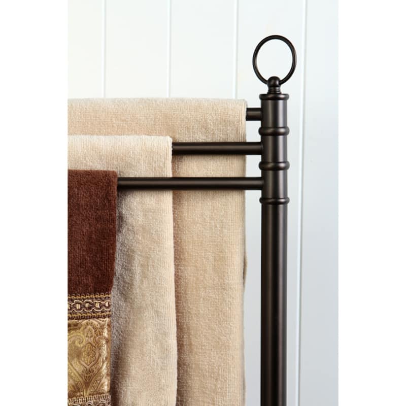 Vintage Pedestal Towel Bar in Oil Rubbed Bronze