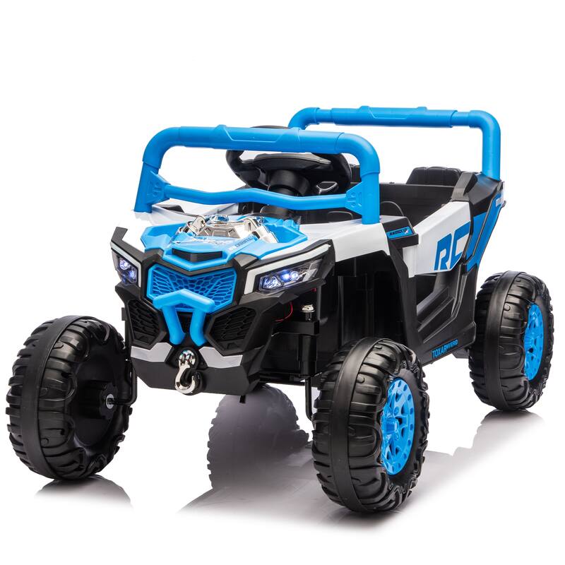 12V Kids Ride On Electric UTV W/2.4G Parents Control, Slow Start & Swing Function, Anti-Slip Wheels
