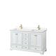 Option White, Gold Trim, White Quartz Top