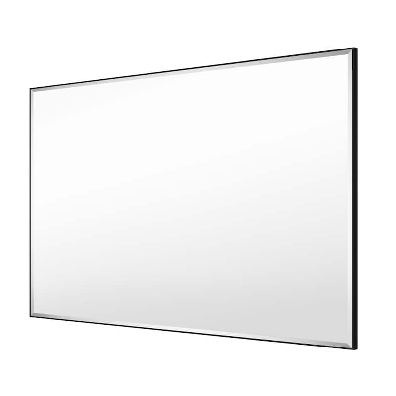 Aluminum Framed Rectangle Beveled Bathroom Wall Mirror