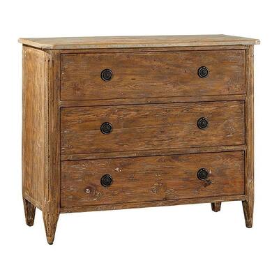 Egg 40-inch Reclaimed Pine Chest of Drawers in Distressed Finish