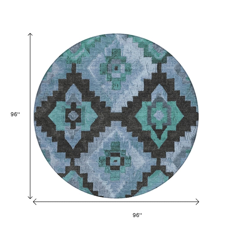 HomeRoots Aztec Transitional Rectangle Outdoor Rug