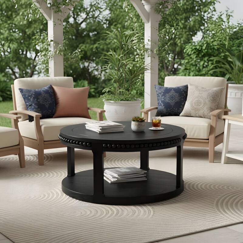 31.5 Inch Round Coffee Table for Living Room