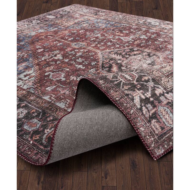 Abani Paloma PAL100A Vintage Merlot Area Rug